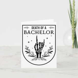 Halloween Death Of Bachelor Groom Groomsman Gothic Card