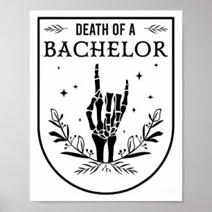 Halloween Death Of Bachelor Groom Groomsman Gothic Poster