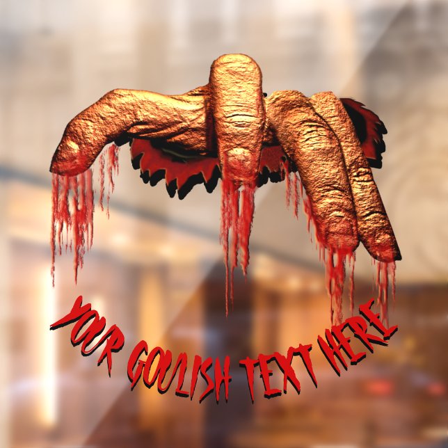 Halloween Decals Custom Gory Zombie Window Decal (Sheet 2)