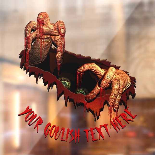 Halloween Decals Custom Gory Zombie Window Decal (Sheet 2)