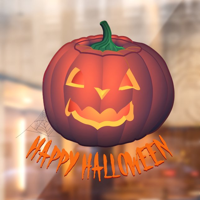 Halloween Decals Personalised Pumpkin Window Decal (Sheet 2)