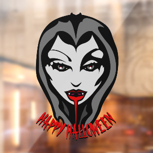Halloween Decals Personalised Vampire Window Decal