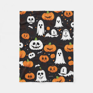 halloween decor design fleece blanket