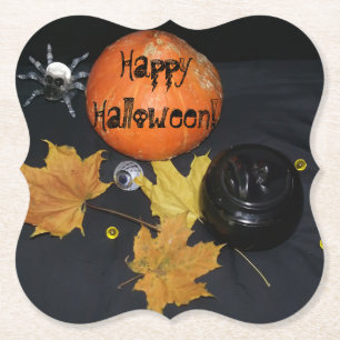 Halloween decor paper coaster