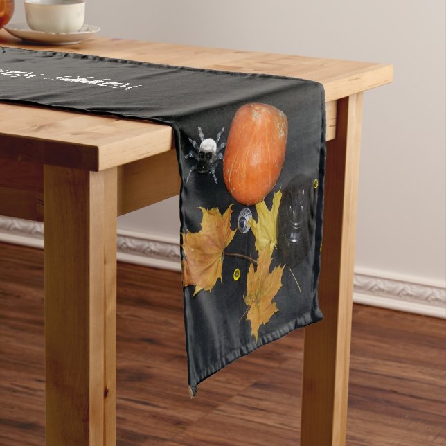 Halloween decor short table runner (In Situ)