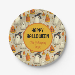 Halloween Decoration Ghosts Custom Paper Plate