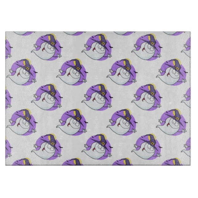Halloween Decorative Glass Cutting Board/Ghost Board (Front)
