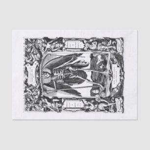 Halloween decoupage art tissue paper