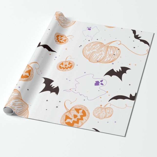 Halloween Delights   Wrapping Paper (Unrolled)