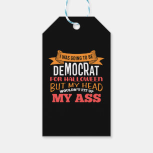 Halloween Democrat Political Sarcasm Gift Tags