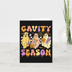 Halloween Dentist Cavity Season Dental Women Men  Card