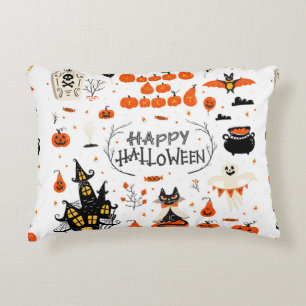 Halloween design elements. Halloween cliparts with Decorative Cushion