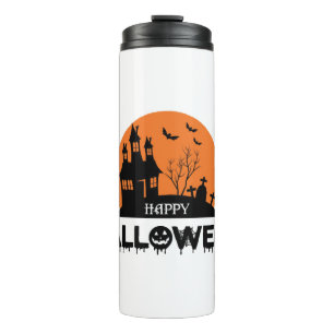 halloween design thermal tumbler