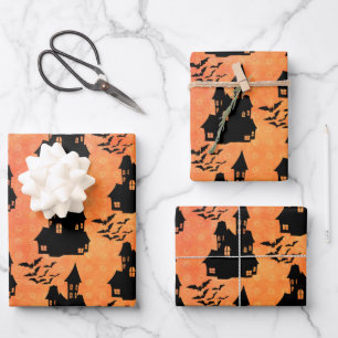 Halloween Design Wrapping Paper Sheet