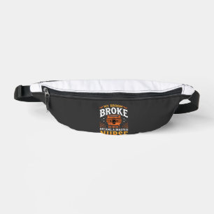 Halloween Dialysis Nurse Broom Broke Design_1 Bum Bags