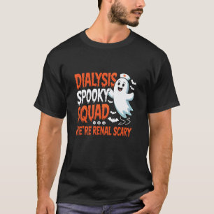 Halloween Dialysis Squad Nurse Tech Boo Crew Pumpk T-Shirt