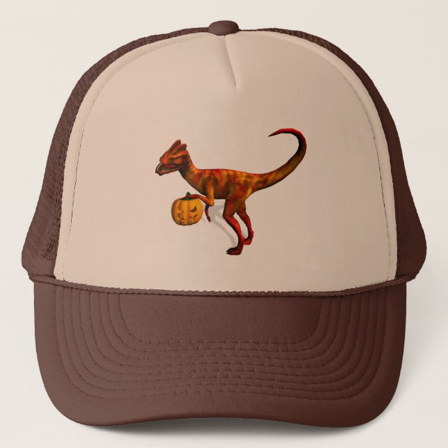 Halloween Dilophosaurus Trucker Hat (Front)