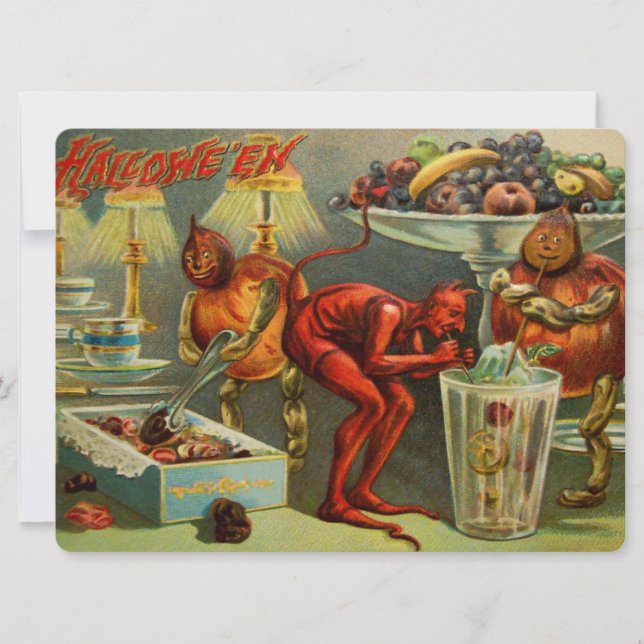 Halloween Dinner Card (Front)