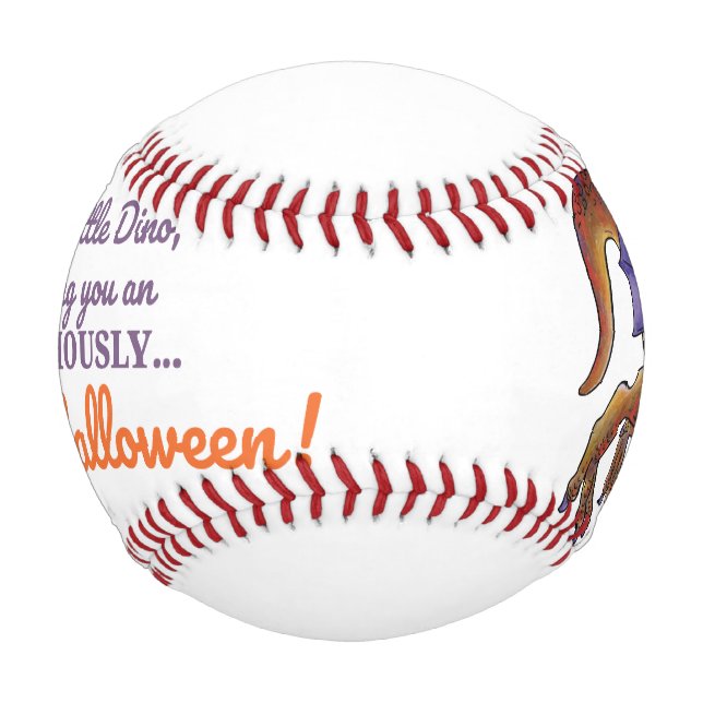 Halloween Dinosaur Baseball Party Favour (Front)