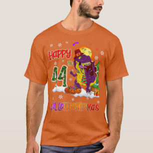 Halloween Dinosaur Christmas Birthday 44th HalloTh T-Shirt