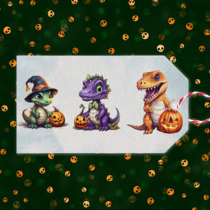 Halloween Dinosaur Dino-Mash Party Gift Tags