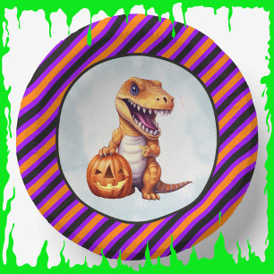 Halloween Dinosaur Dino-Mash Party Paper Plate