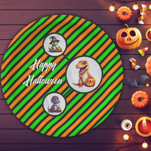 Halloween Dinosaur Dino-Mash Party Paper Plate