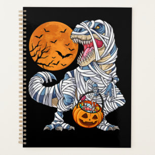Halloween Dinosaur T rex Mummy Pumpkin Planner