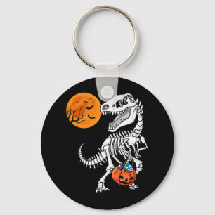 Halloween Dinosaur T Rex Skeleton Scary Boys Kids  Key Ring