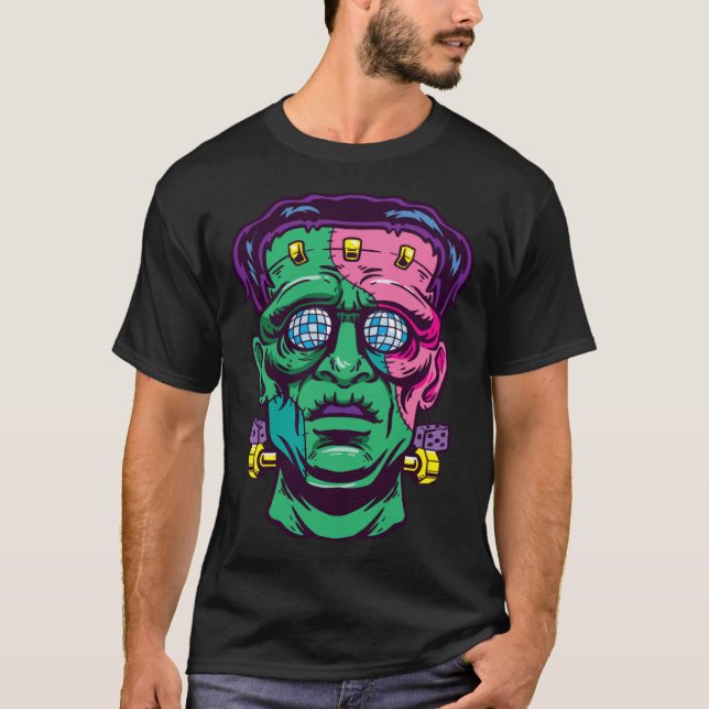 Halloween Disco Zombie T-Shirt (Front)