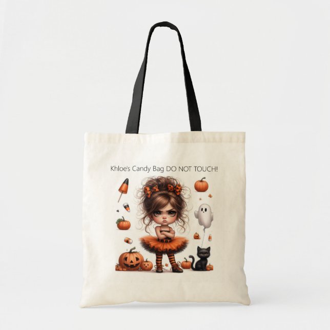 Halloween Diva ble– Fierce, Fun & Customisable Tote Bag (Front)