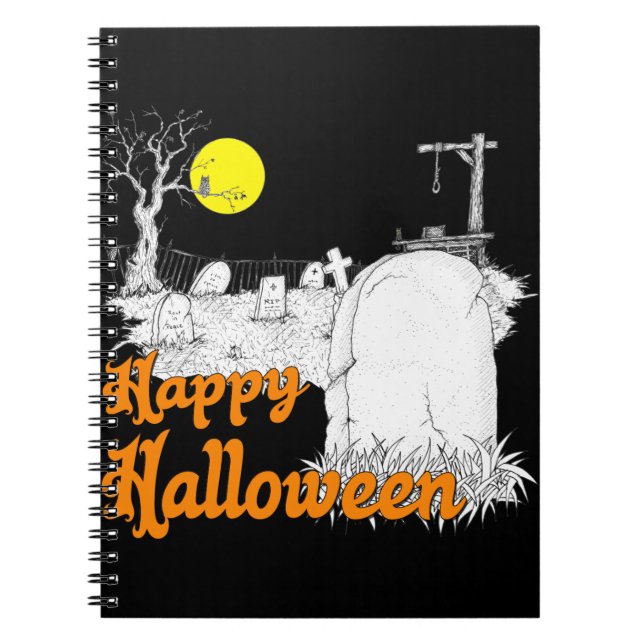 Halloween DIY Spiral Notebook (Front)
