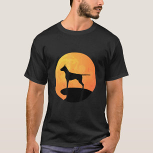 Halloween Doberman Moon Halloween Doberman T-Shirt