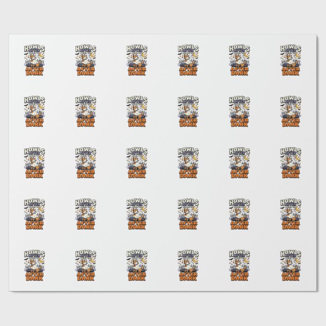 Halloween Dog Boo Crew (5) Wrapping Paper (Flat)
