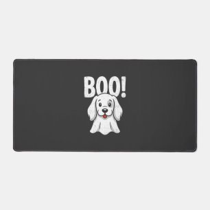 Halloween Dog Boo Cute Puppy Ghost Design Desk Mat