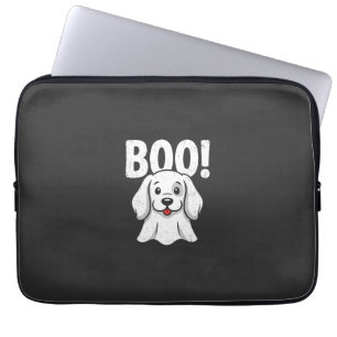 Halloween Dog Boo Cute Puppy Ghost Design Laptop Sleeve