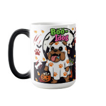 Halloween Dog "Boo Idog" Spooky Paw with Cat 