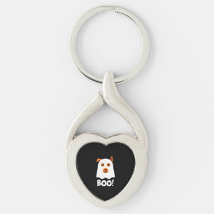 Halloween Dog Boo Key Ring