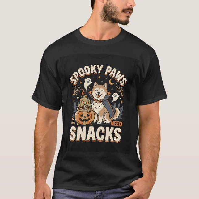 Halloween Dog Candy Crew T-Shirt (Front)