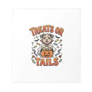Halloween Dog Candy Mischief Notepad