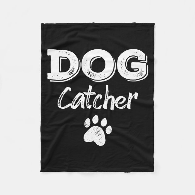 Halloween Dog Catcher Costume Fleece Blanket (Front)