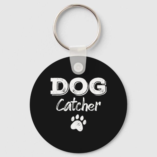 Halloween Dog Catcher Costume Key Ring (Front)