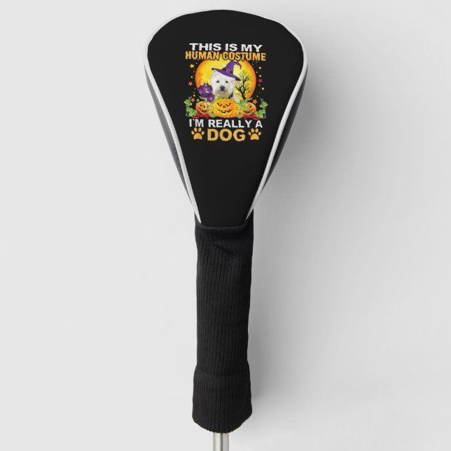 Halloween dog costume golf head cover (Front)