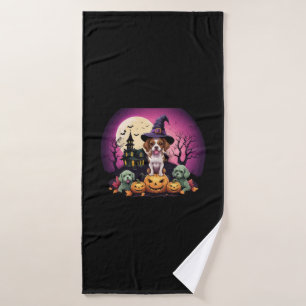 Halloween Dog Fall Lovers Bath Towel
