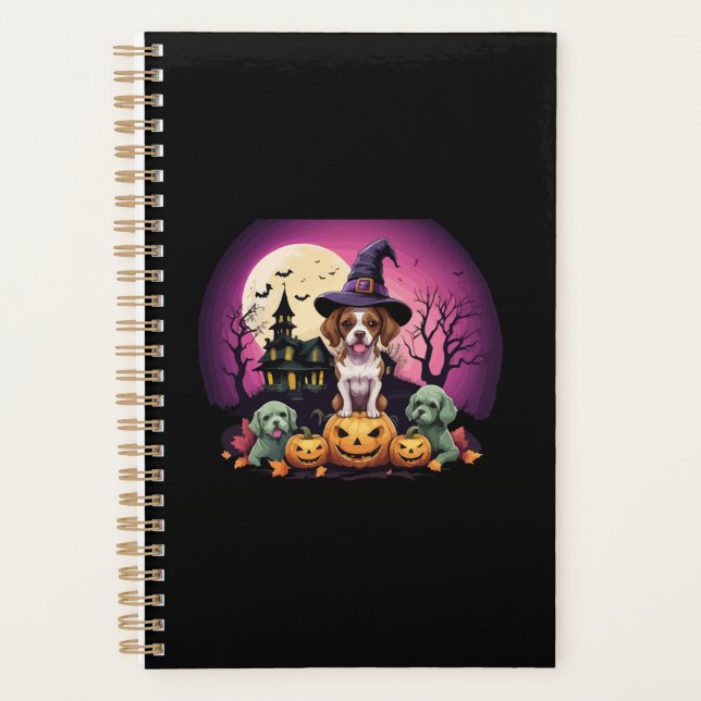 Halloween Dog Fall Lovers Planner (Front)