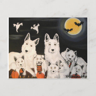 Halloween Dog Family Postcard