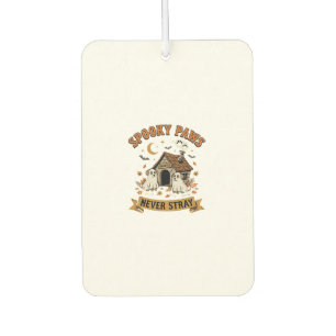 Halloween Dog Ghost Paws Car Air Freshener