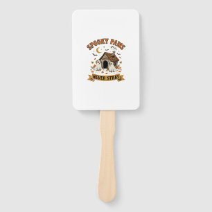 Halloween Dog Ghost Paws Hand Fan