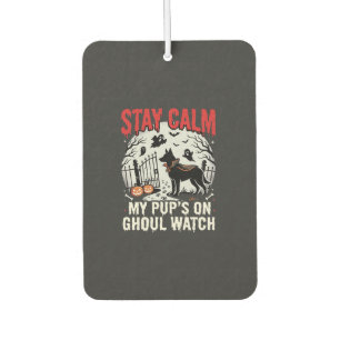Halloween Dog Ghoul Watch Car Air Freshener