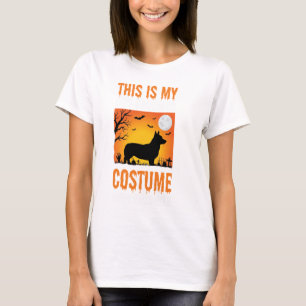 Halloween Dog Groomer Costume Silhouette T-Shirt